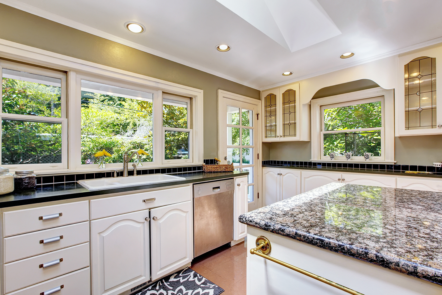 Beautiful kitchen interior seen during a home inspection