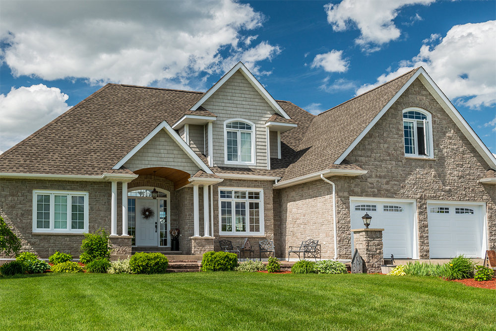 New construction house seen while preforming home inspection services